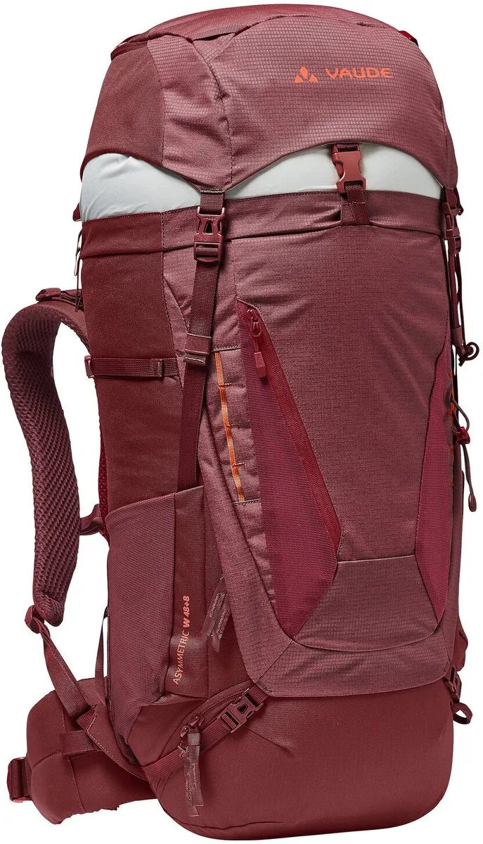 Vaude Women's Asymmetric 48+8 Rugzak 56L - Dark Cherry