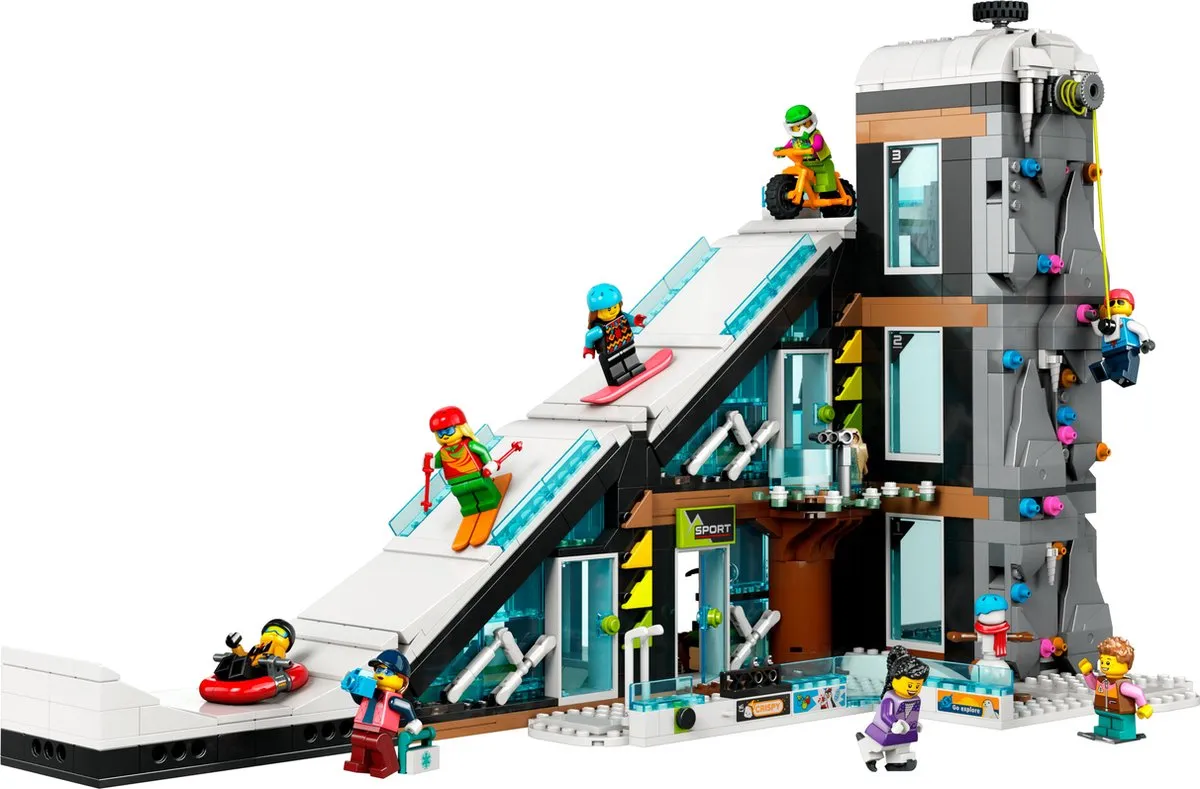 LEGO City 60366 Ski- en Klimcentrum - 1054 Stukken - 8 Minifiguren - afbeelding 6 van 6