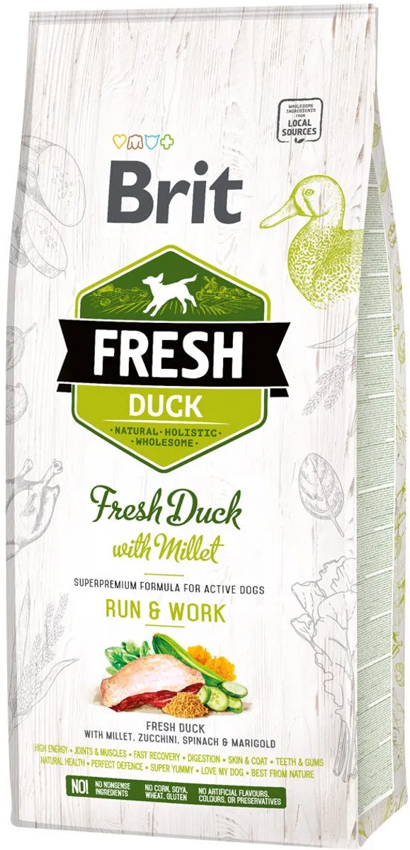 Brit Fresh Duck with Millet Active Run & Work