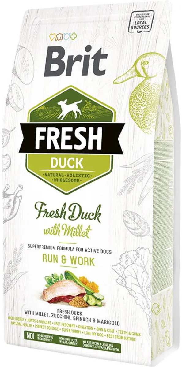 Brit Fresh Duck with Millet Active Run & Work
