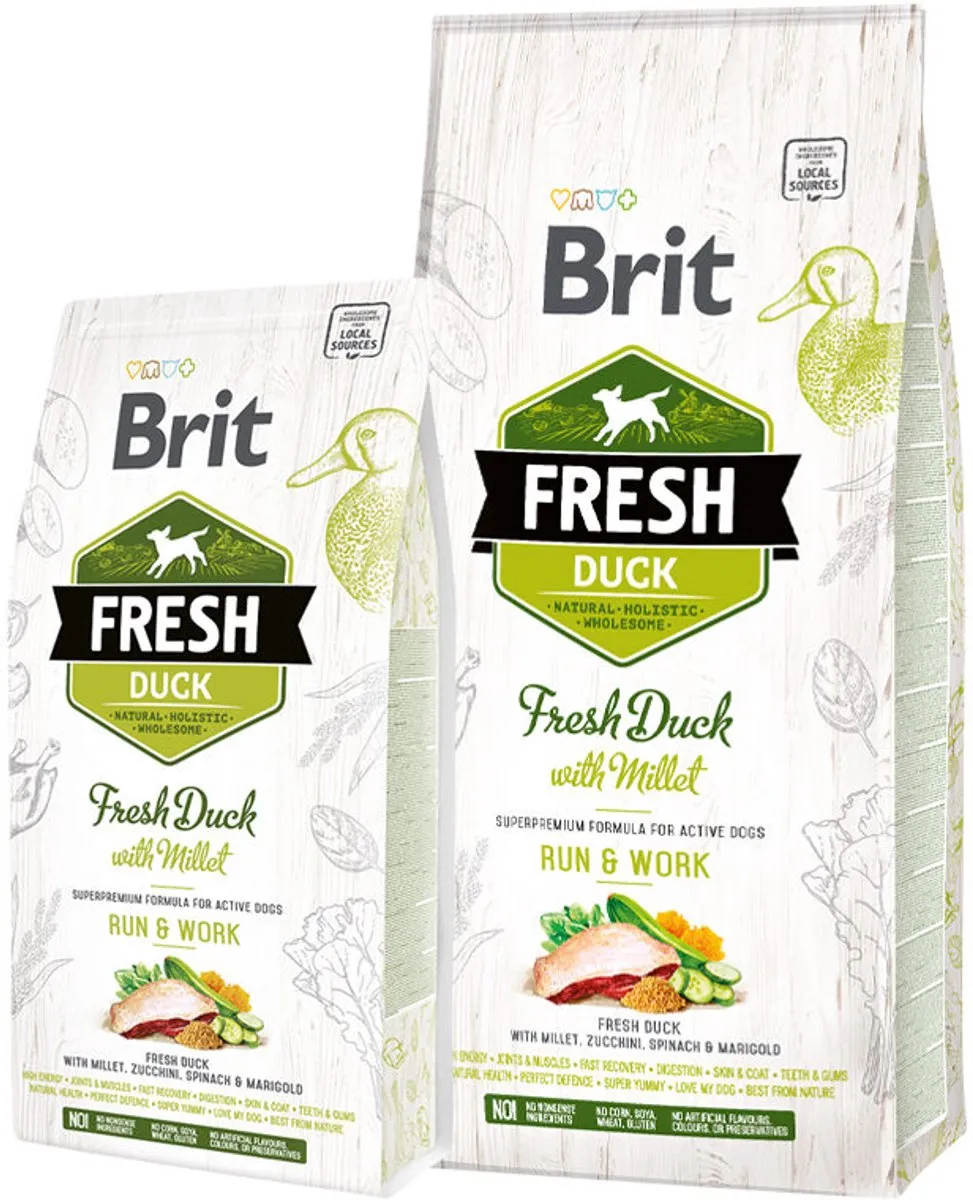 Brit Fresh Duck with Millet Active Run & Work