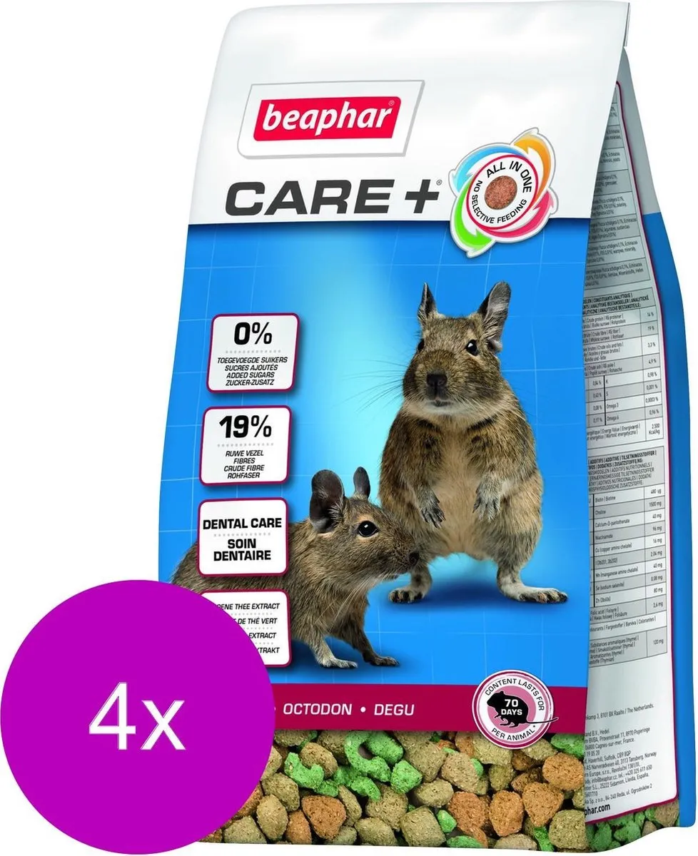Beaphar Xtra Vital Care Plus Degoevoer - 20 Stuks (4x700g)