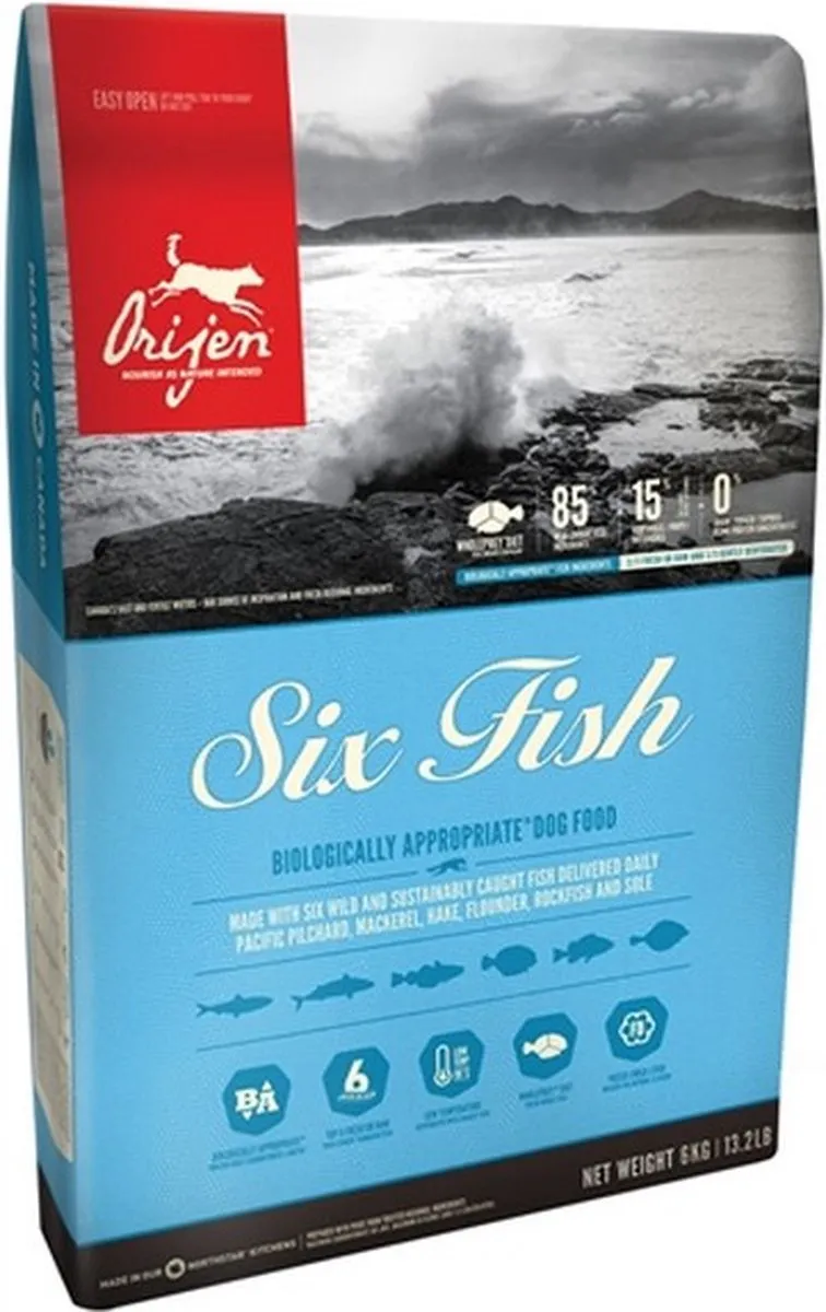 Orijen 6 Fish Hondenvoer 11,4kg - 2 Stuks