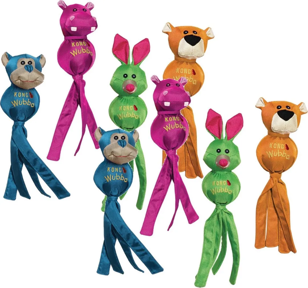 KONG Bal Wubba Ballistic Friend S/M - 2 Stuks