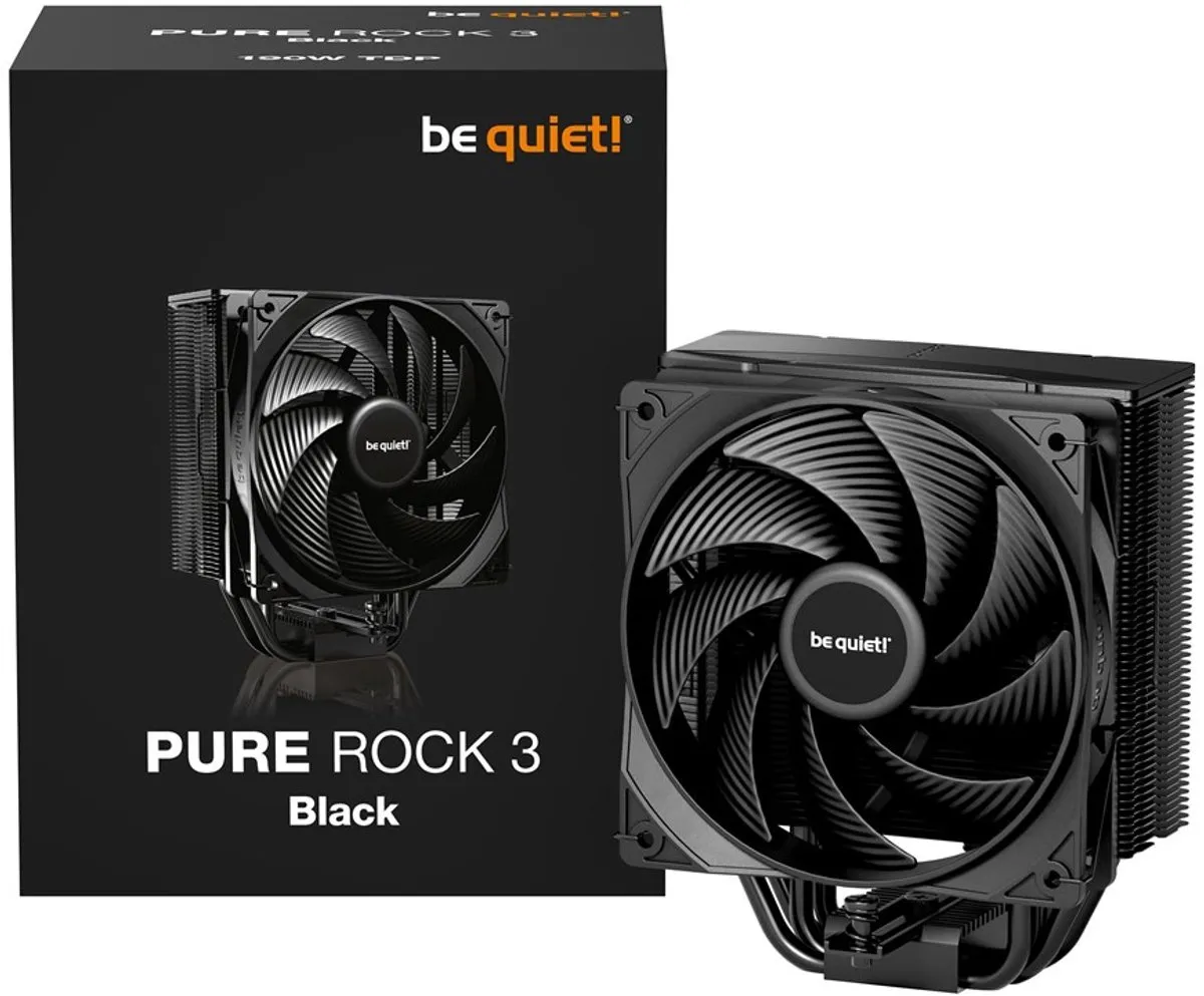 be quiet! Pure Rock 3 BK039 Koeler - 12cm - Zwart