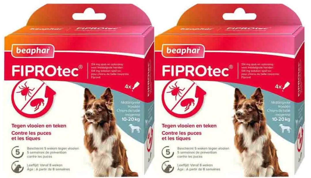 Beaphar Fiprotec Anti Teken- en Vlooiendruppels Hond 10-20kg