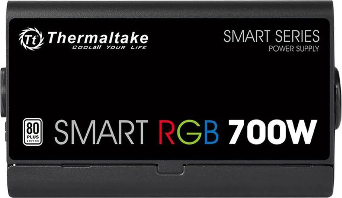Thermaltake Smart RGB 700W PSU - 6x SATA - Zwart