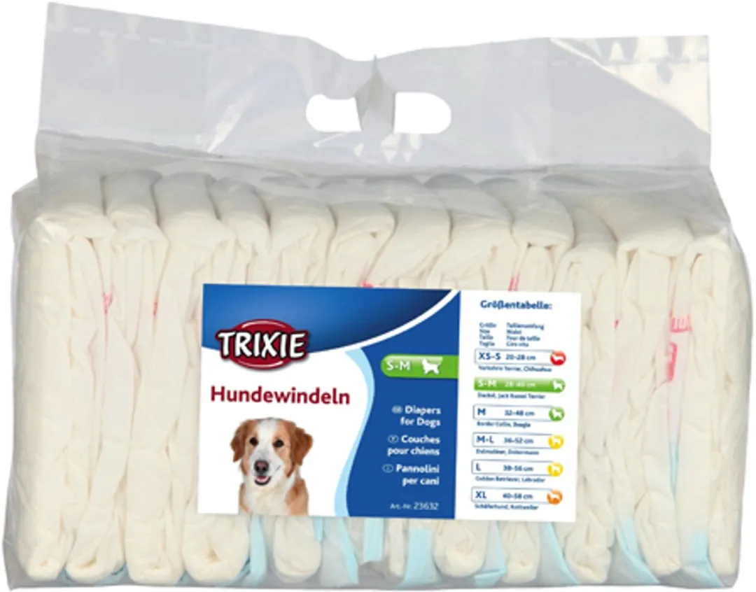 Trixie Hondenluier Teef S/M - 12 Stuks
