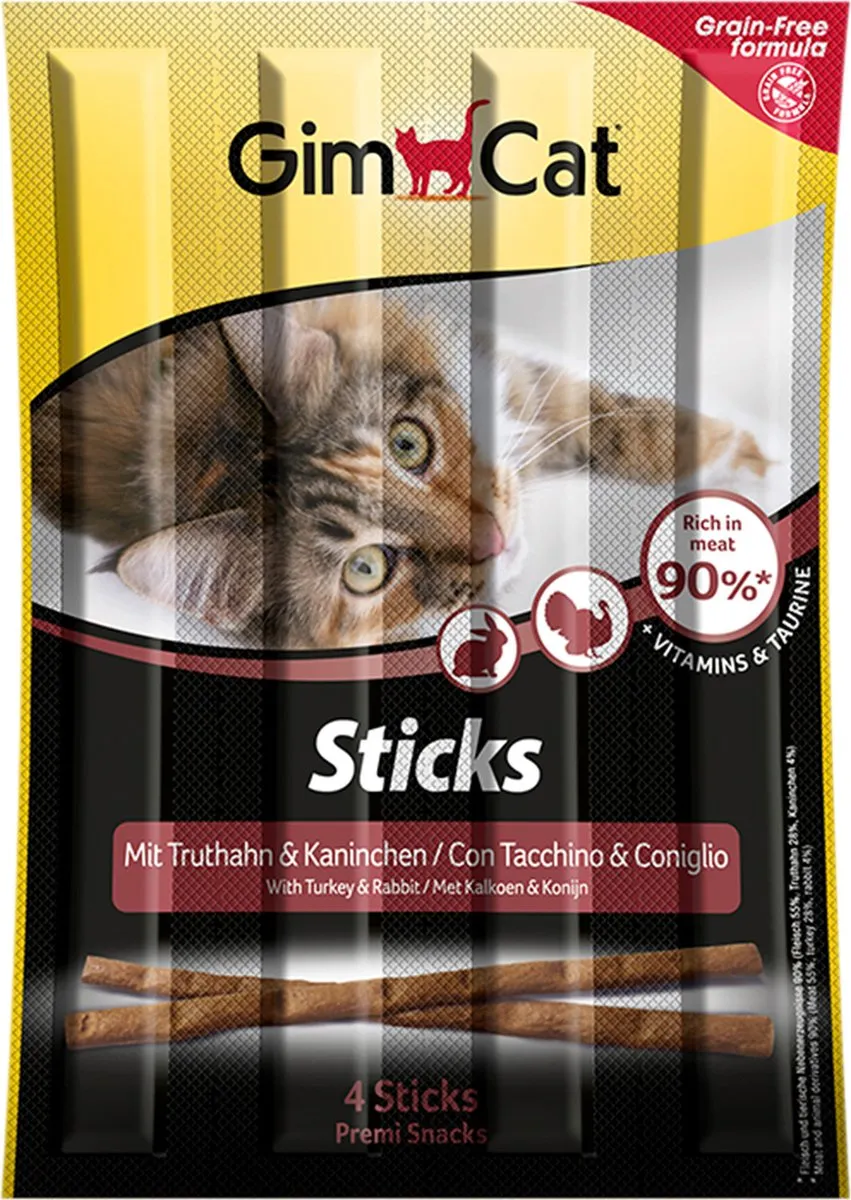 GimCat Sticks Zalm & Forel - 4 Stuks