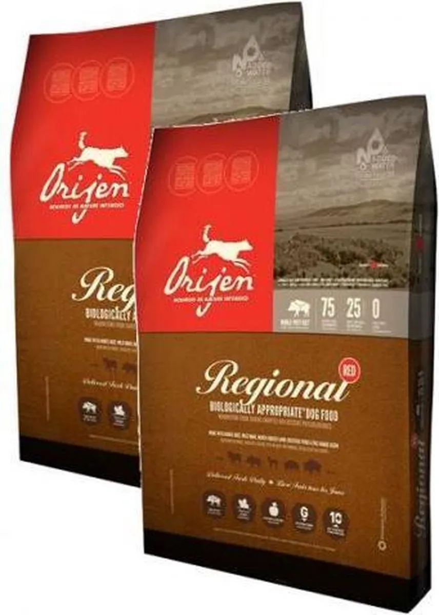 Orijen Regional Red Hondenvoer 12 kg (2x6kg)