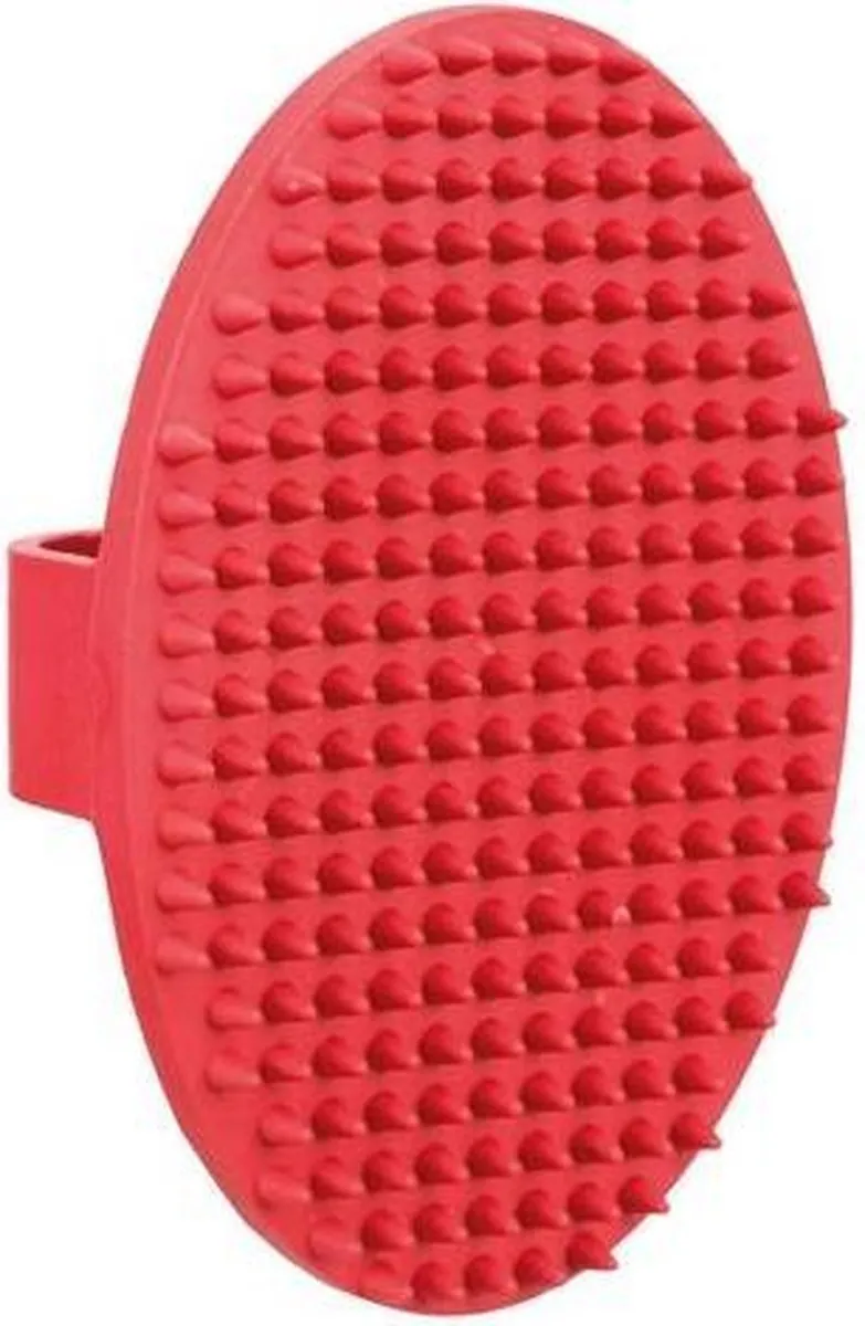 Trixie Massageborstel Rubber 9x13cm - afbeelding 2 van 3