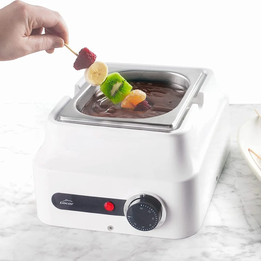 Lacor 69617 Chocoladesmelter - 1.5L - Wit/RVS