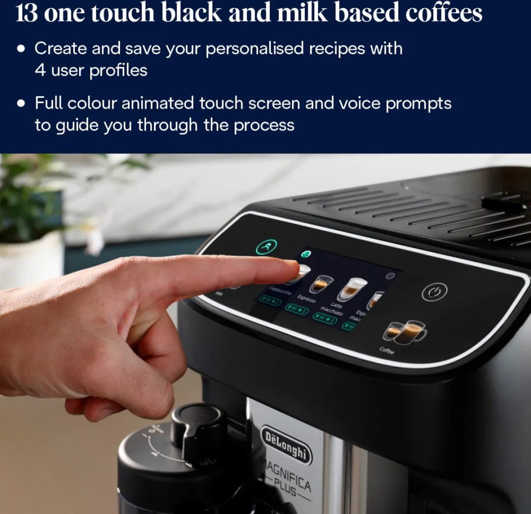 De'Longhi Magnifica Plus ECAM320.60.B Espressomachine - 1,9L - Zwart