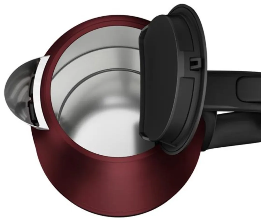 Moulinex BY5S05E0 Waterkoker 2400W - 1,7L - Zwart/Bordeauxrood