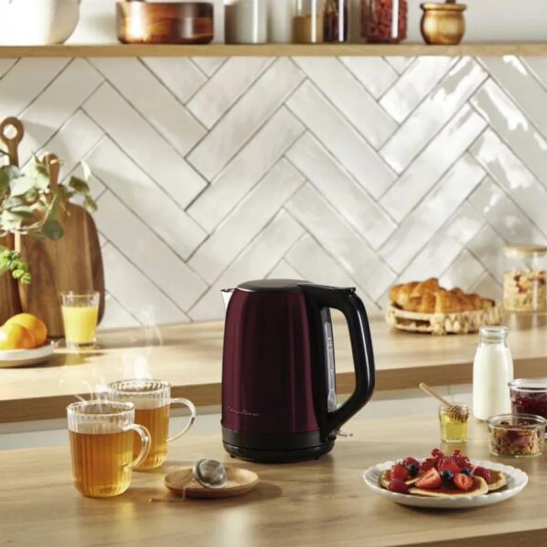 Moulinex BY5S05E0 Waterkoker 2400W - 1,7L - Zwart/Bordeauxrood
