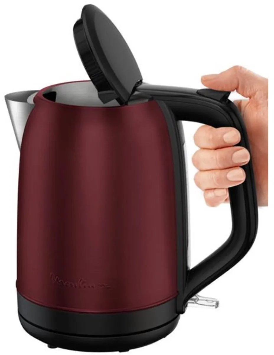 Moulinex BY5S05E0 Waterkoker 2400W - 1,7L - Zwart/Bordeauxrood