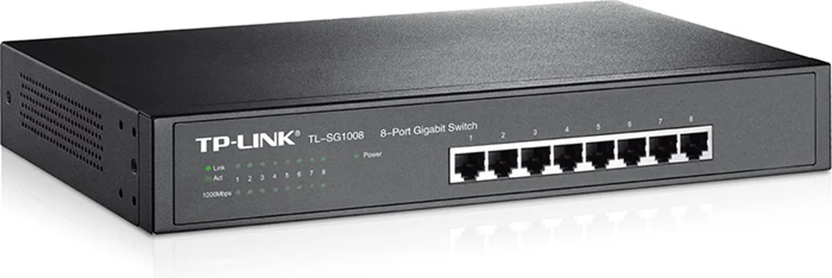 TP-Link TL-SG1008 Unmanaged Netwerkswitch - 8 Poorten