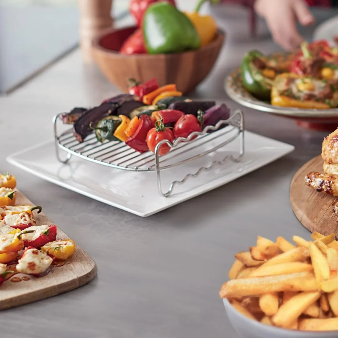 Philips HD9950/00 Airfryer XXL Accessoireset - 2-delig - Zwart/Zilver