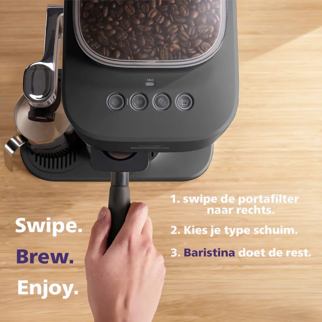 Philips Baristina Latte BAR400/60 Espressomachine - Zwart