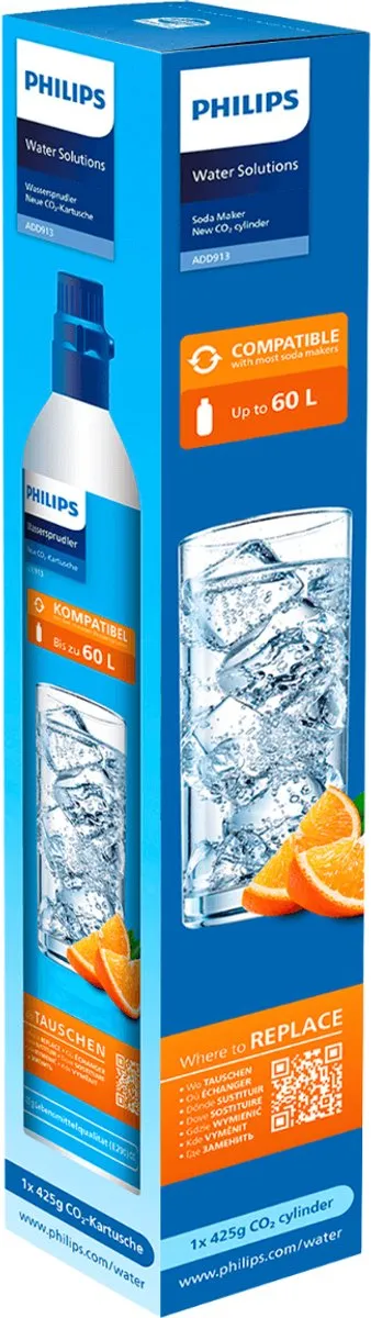 Philips ADD913/10 CO2 Gasfles 425g - Grijs - afbeelding 3 van 5
