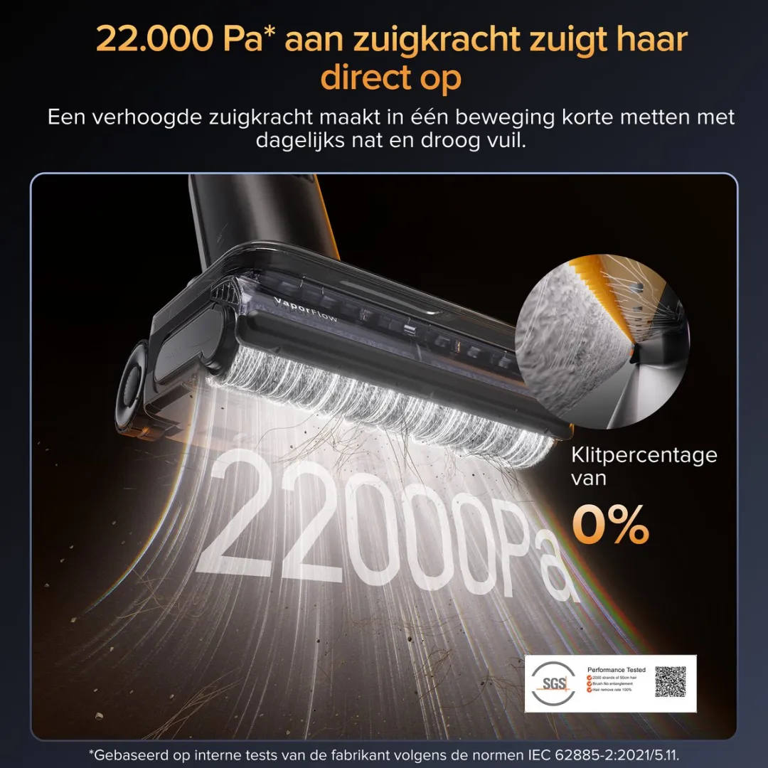 Roborock F25 Ultra Stoomvloerreiniger - 22000 Pa - Zwart - afbeelding 6 van 6