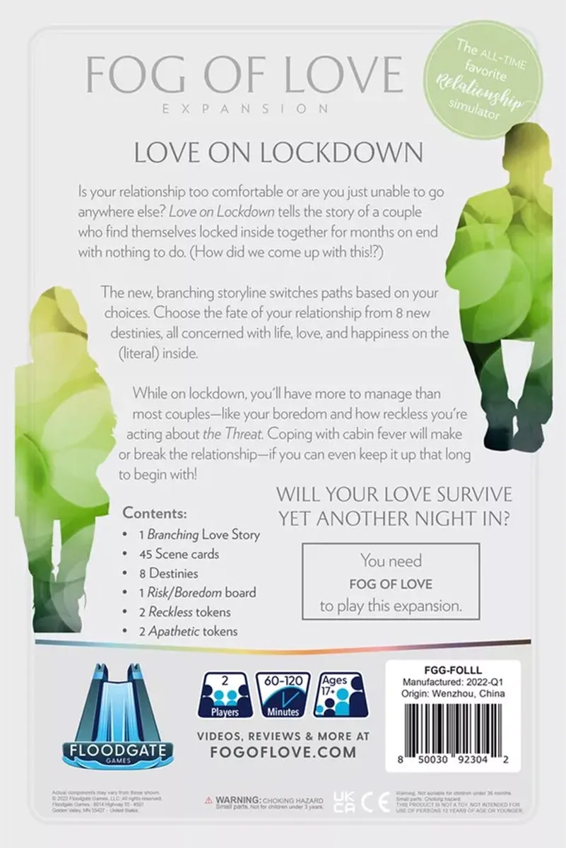 Floodgate Games Fog of Love Love on Lockdown - Uitbreiding