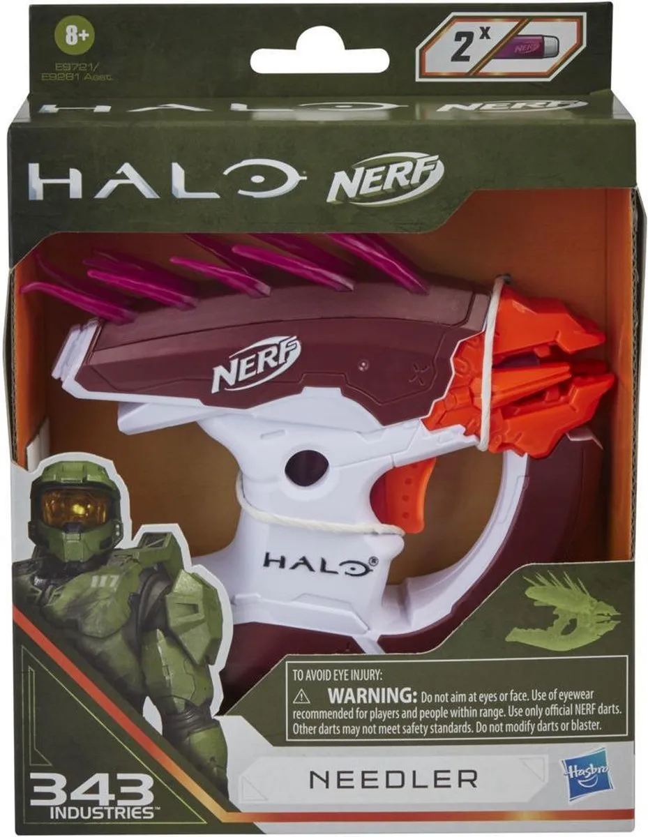 Nerf MicroShots Halo Needler E9721 - Paars/Bruin/Wit
