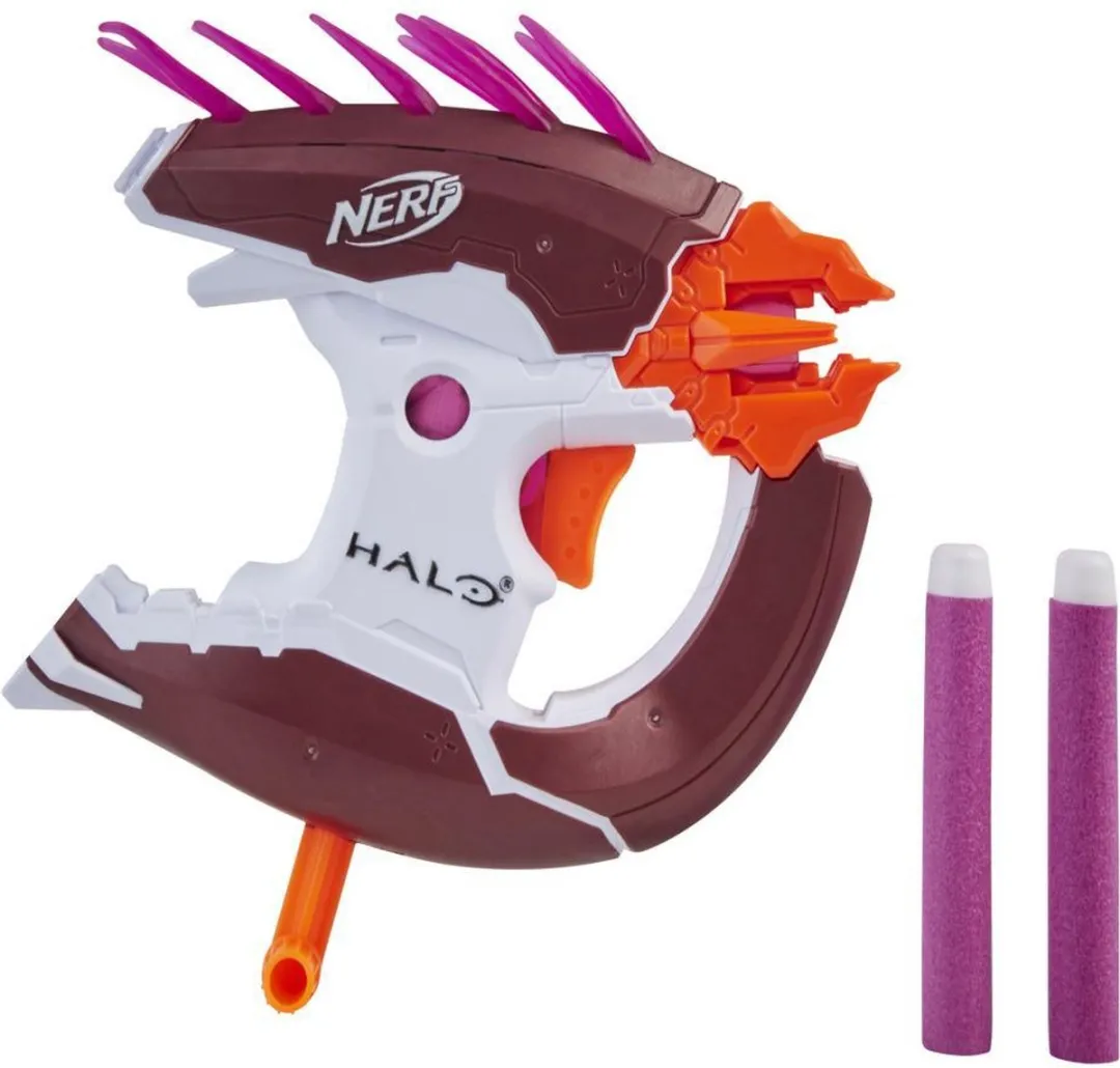 Nerf MicroShots Halo Needler E9721 - Paars/Bruin/Wit