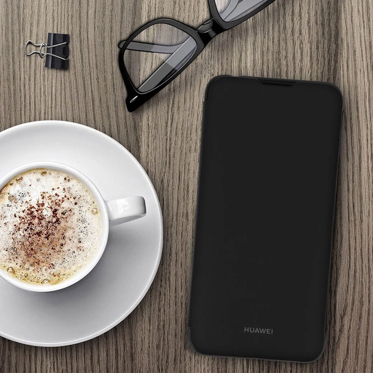 Huawei Y7 2019 Flip Cover - Zwart - 51992902