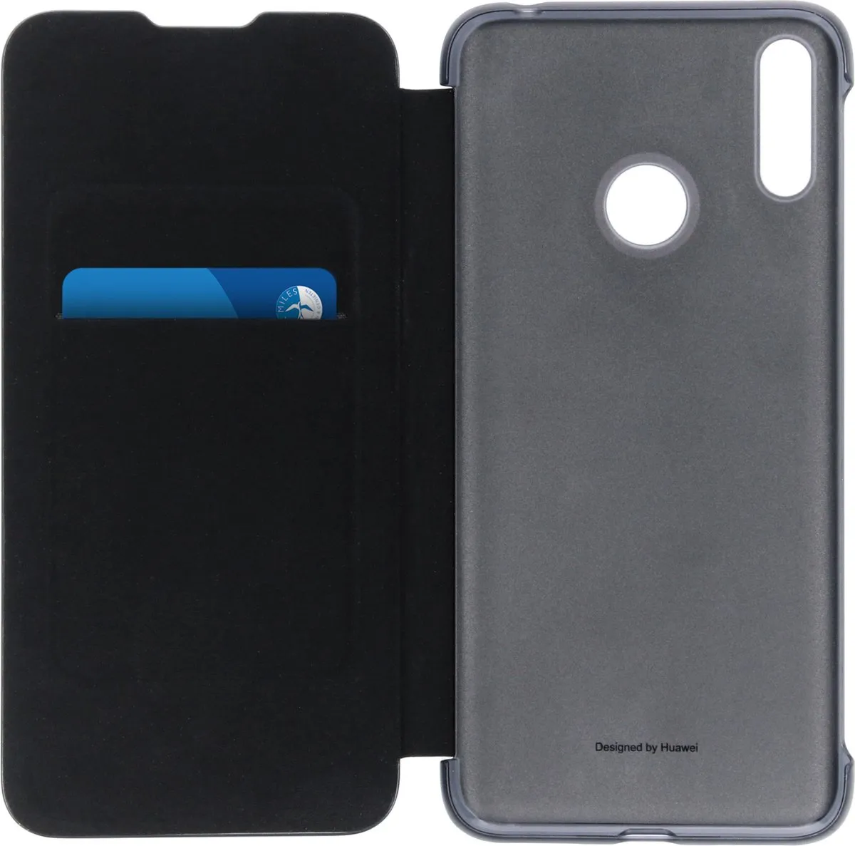 Huawei Y7 2019 Flip Cover - Zwart - 51992902 - afbeelding 6 van 6