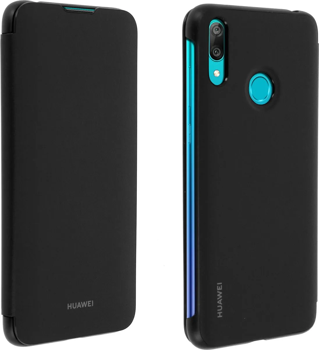 Huawei Y7 2019 Flip Cover - Zwart - 51992902
