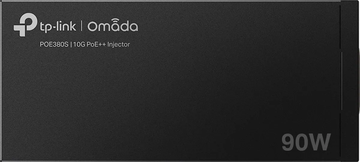 TP-Link Omada POE380S PoE Adapter & Injector - 10 Gigabit - Zwart
