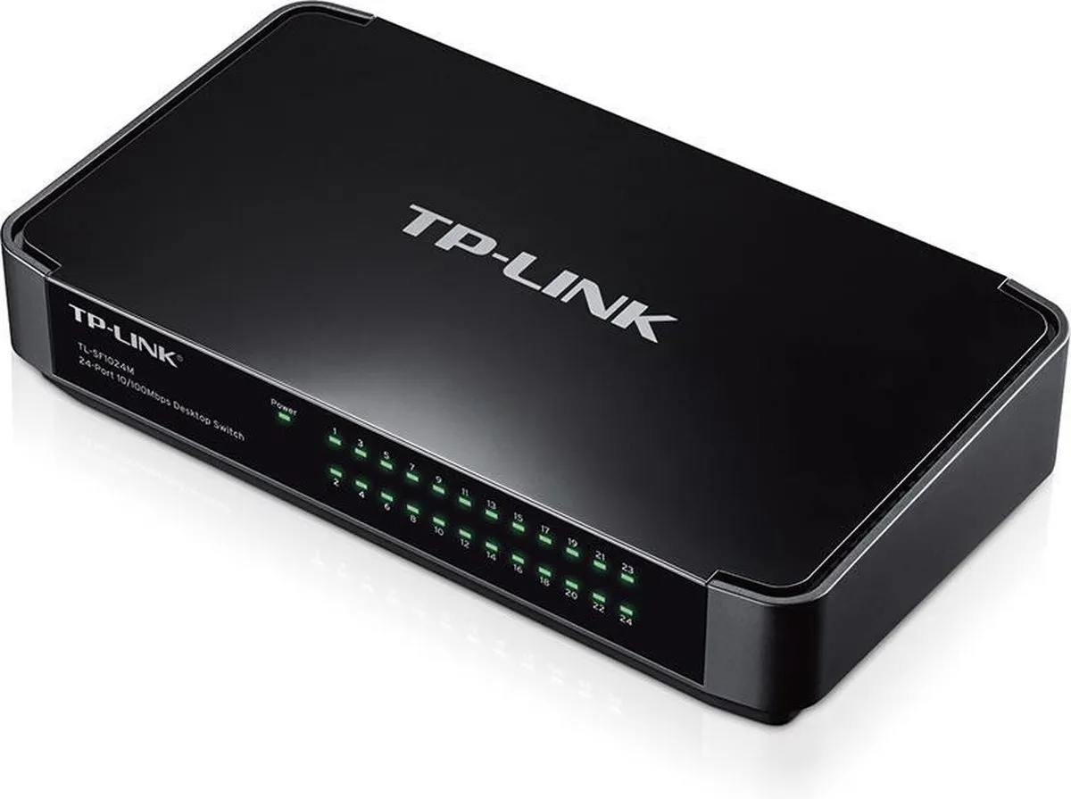 TP-Link TL-SF1024M 24-Poorts Netwerk Switch - Zwart