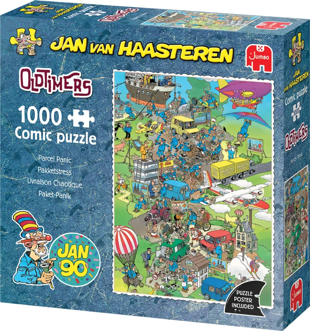Jan van Haasteren Oldtimer Pakketstress Legpuzzel - 1000 Stuks - Meerkleurig