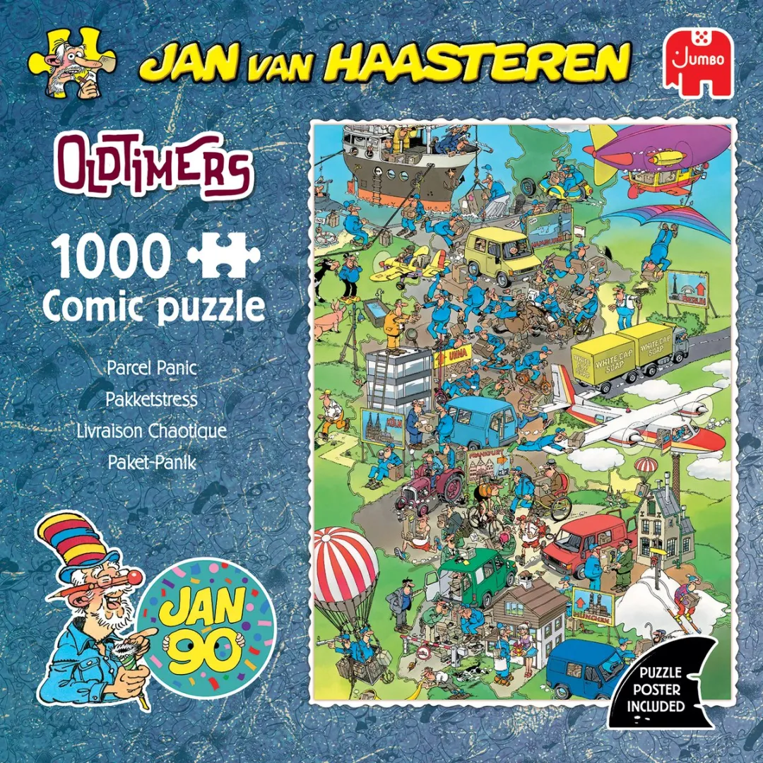 Jan van Haasteren Oldtimer Pakketstress Legpuzzel - 1000 Stuks - Meerkleurig