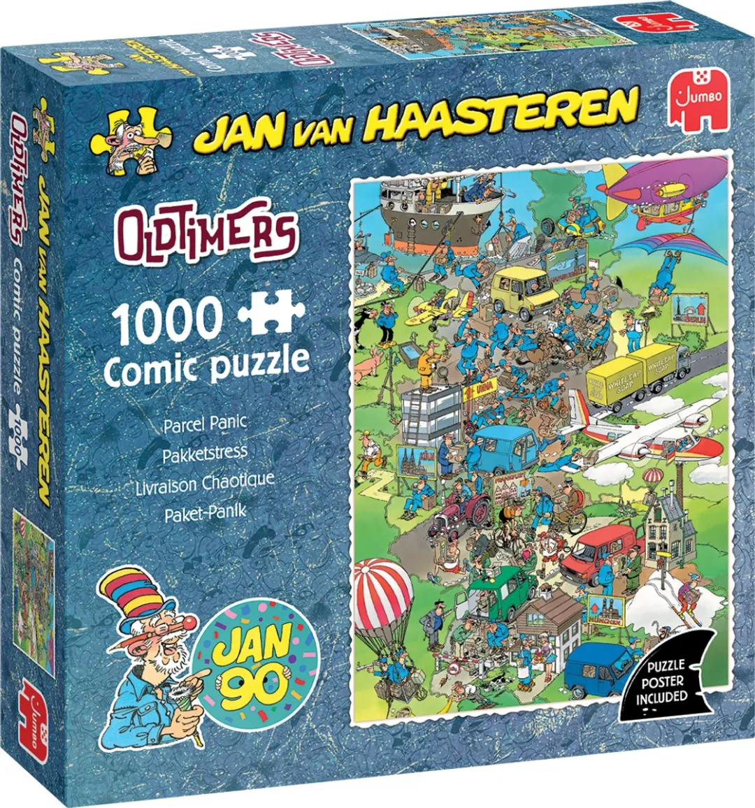 Jan van Haasteren Oldtimer Pakketstress Legpuzzel - 1000 Stuks - Meerkleurig