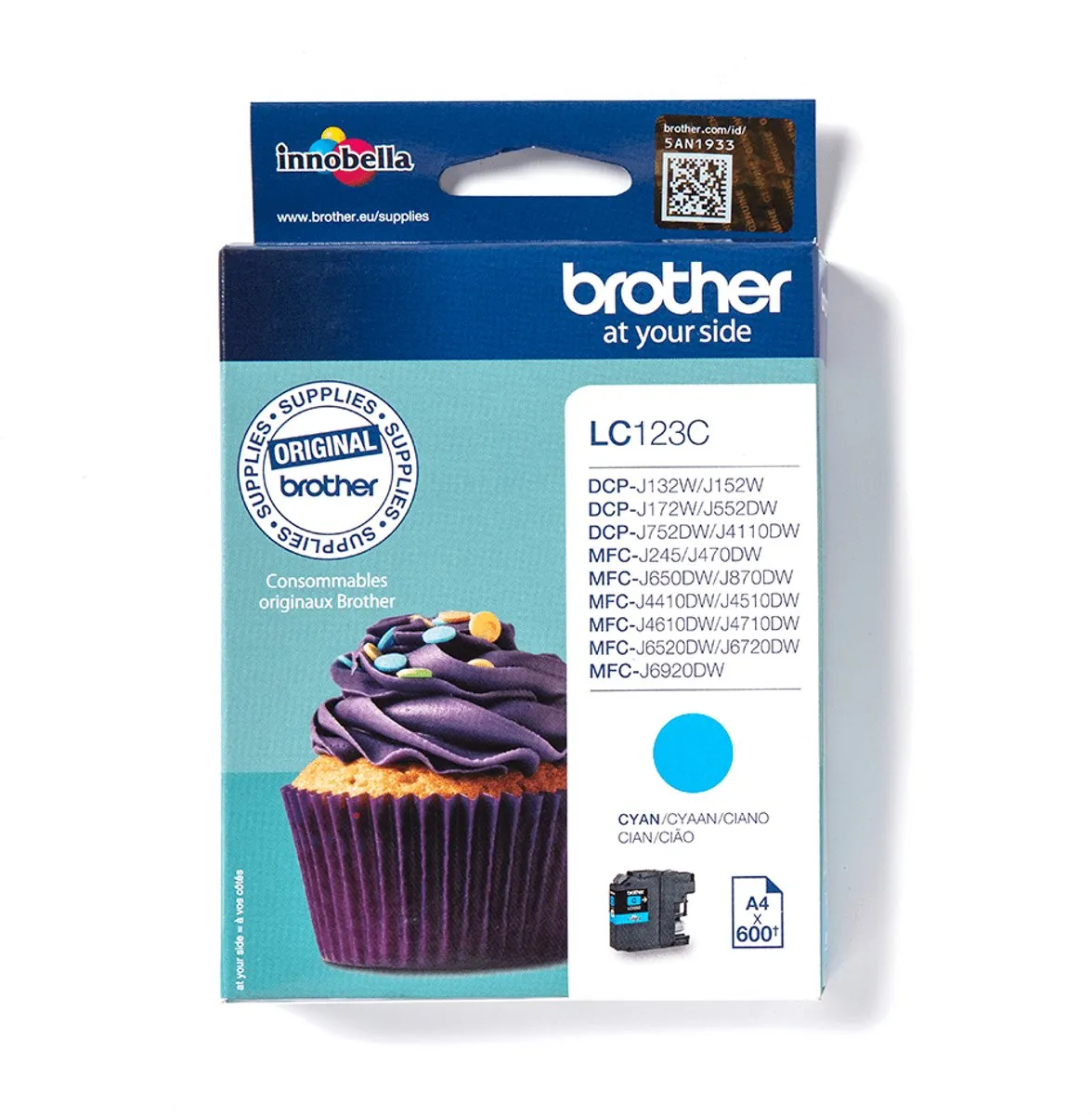 Brother LC-123C Inktcartridge