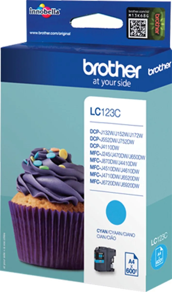 Brother LC-123C Inktcartridge - Cyaan - afbeelding 6 van 6