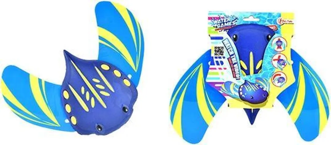 Toi-Toys Magische Duikvis 28cm - Zwemmen Water Speelgoed - Blauw/Geel