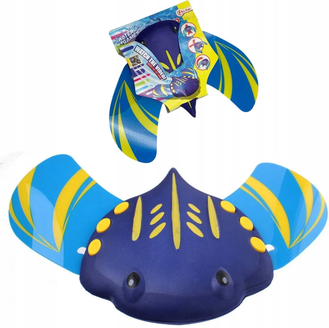 Toi-Toys Magische Duikvis 28cm - Zwemmen Water Speelgoed - Blauw/Geel