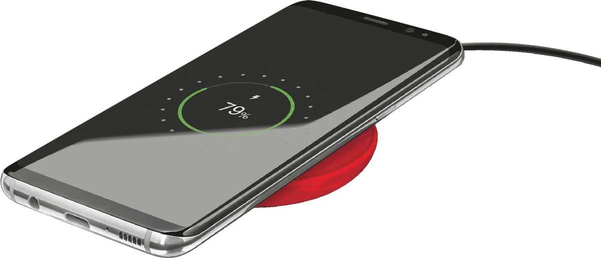 Trust Primo 22818 Smartphonehoesje - Rood - Draadloos opladen