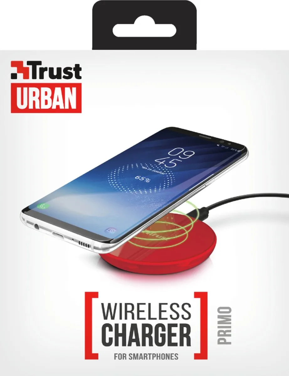 Trust Primo 22818 Smartphonehoesje - Rood - Draadloos opladen