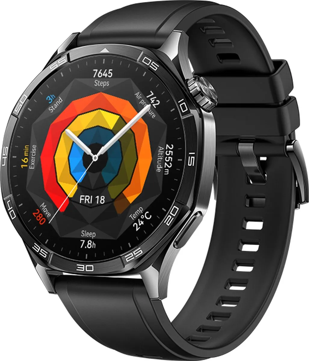 Huawei Watch GT5 46mm - Zwart - 2 Weken batterijduur