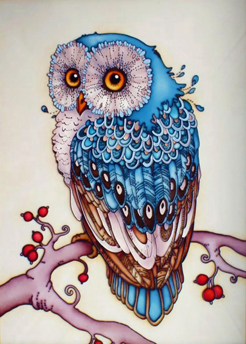 FlinQ Diamond Painting Groot Uil