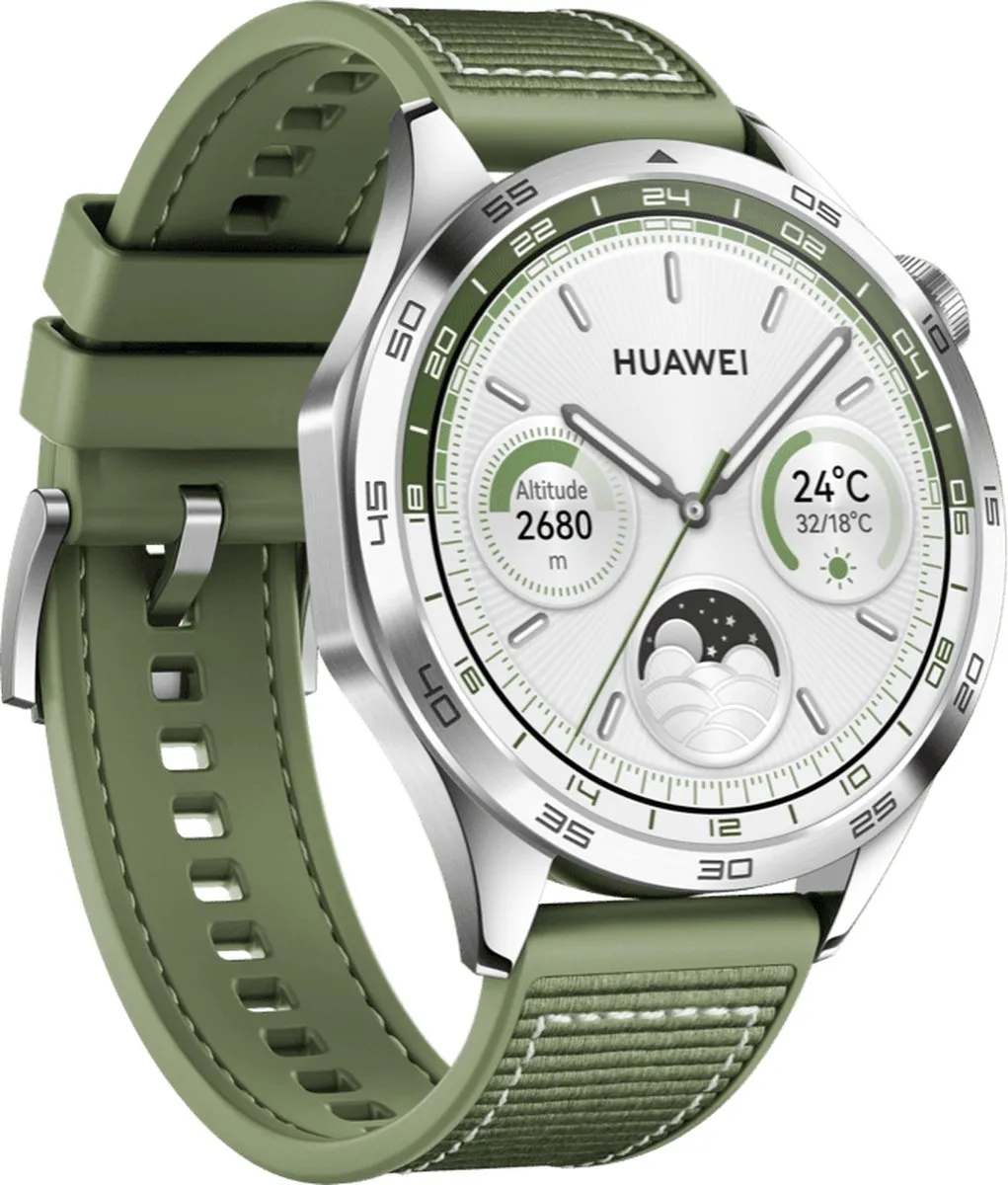 Huawei Watch GT 4 46mm - Groen - 2 Weken batterij