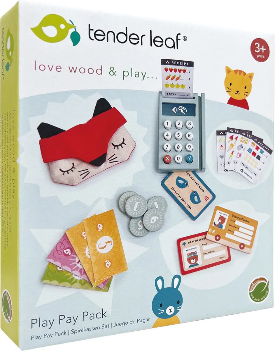 Tender Leaf Toys Play Pay Pack Betaalterminal - Multicolor