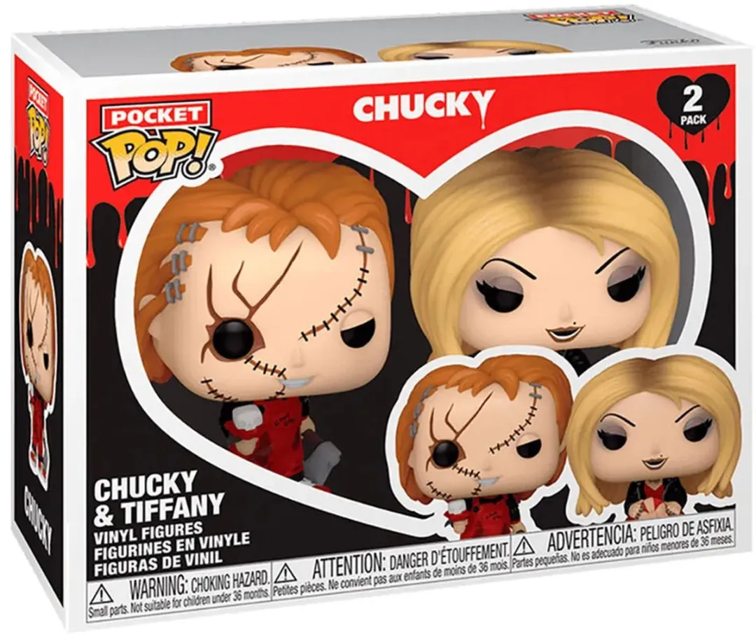 Funko Pocket Pop! Chucky & Tiffany 2-Pack - Multicolor