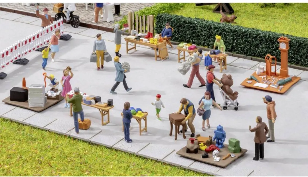 Noch H0 Vlooienmarktset 2 Figuren - Multicolor