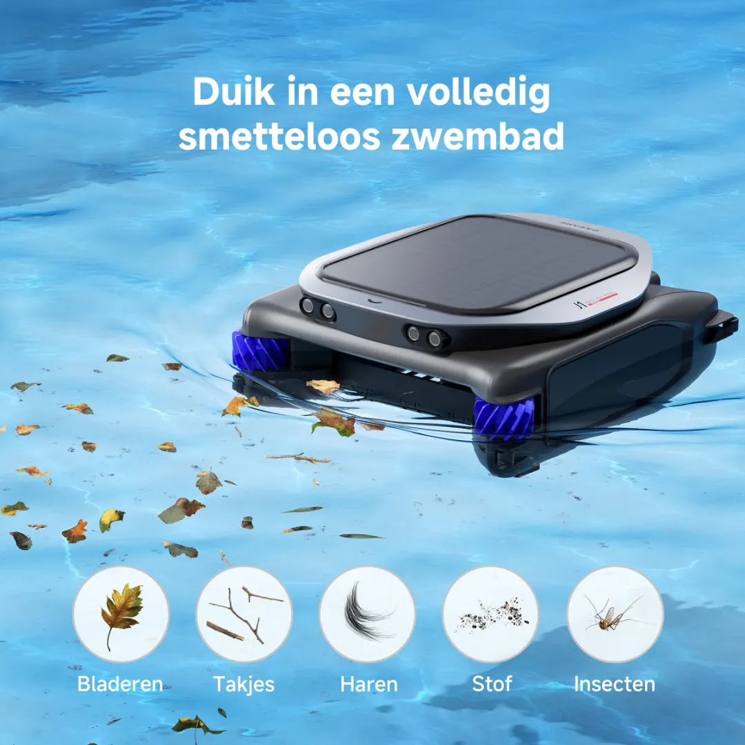 Dreame J1 PNUJ4110 Zwembadrobot - Zwart/Grijs