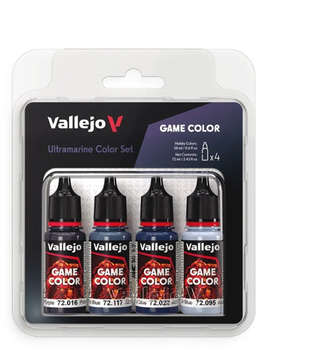 Vallejo Game Color Ultramarine Acrylverfset 4x18ml